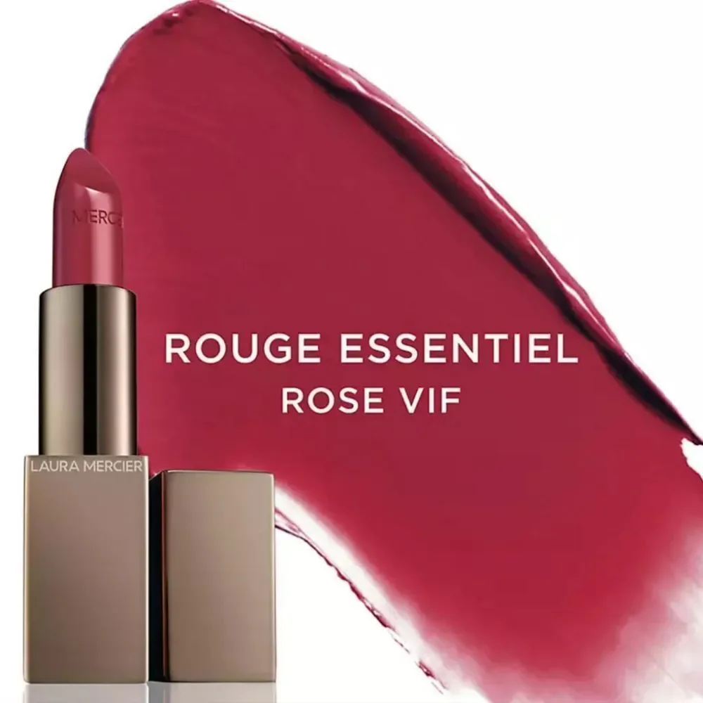 Laura Mercier Rouge Essential Silky Creme Lipstick Rose VIF (Bright Berry Pink)